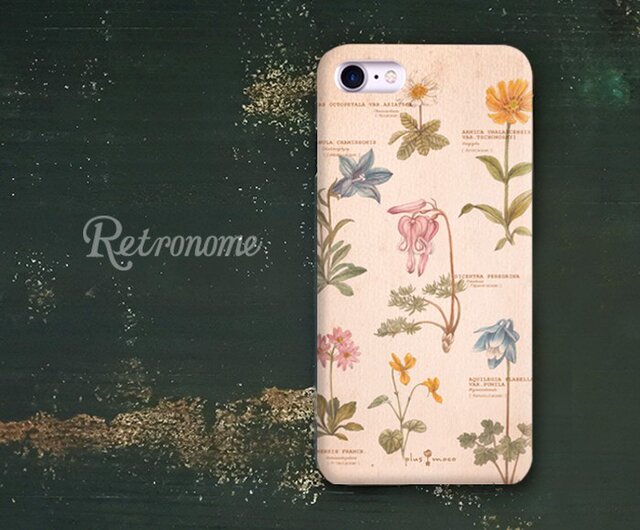 植物柄のiPhoneハードケースの画像1枚目
