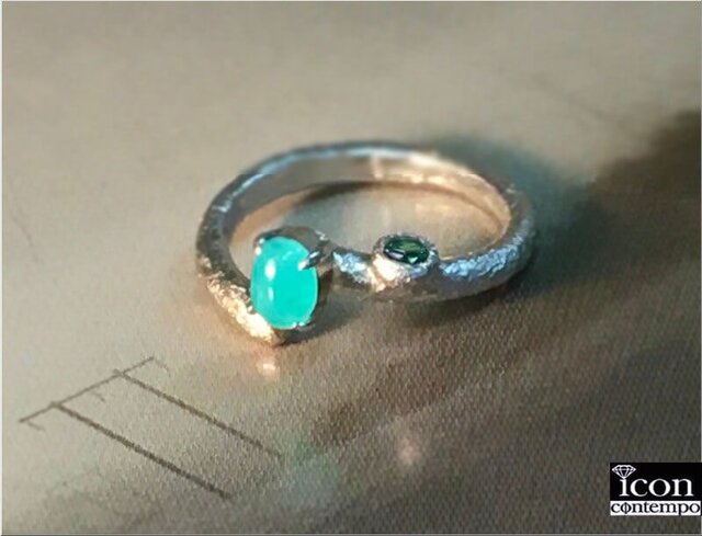 プラチナ950✨希少石アレキサンドライト✨パライバトルマリン✨ダイヤリングセット HANDMADE】PT950 ブラジル産アレキサンドライト 0.703ct