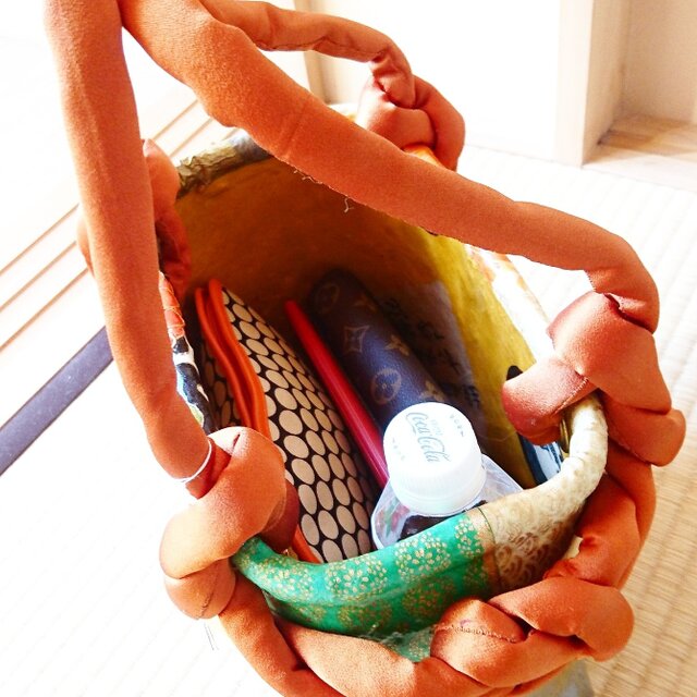 一閑張りバッグ “美しい花模様” | iichi 日々の暮らしを心地よくする