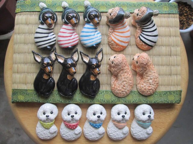 やなぁ様❤ミニチュアピンシャー 箸置き♡印鑑スタンド ご予約品＊ミニチュアピンシャー&トイプードル&ビジョンフリーゼの