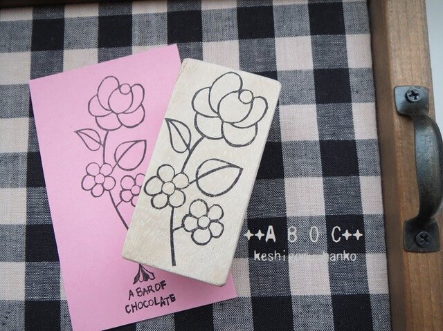 刺繍図案はんこローズ_03の画像1枚目