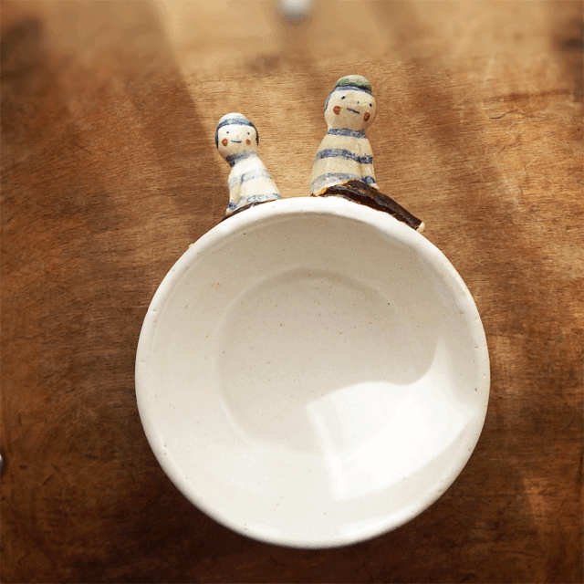 【耐熱】おかっぱさんの耐熱器(白)の画像1枚目