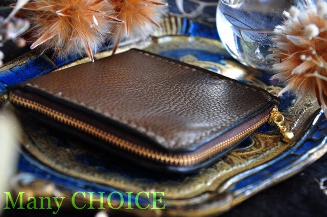 イタリアンオイルレザーアリゾナ・L型財布（オリーブ） | iichi 日々の