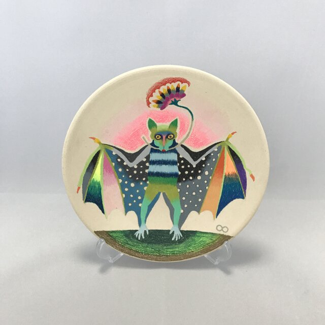 色鉛筆イラスト「Bat」の画像1枚目