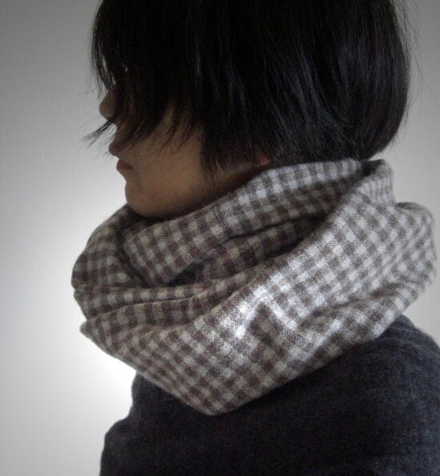 スヌード　ソフトギンガム　送料無料