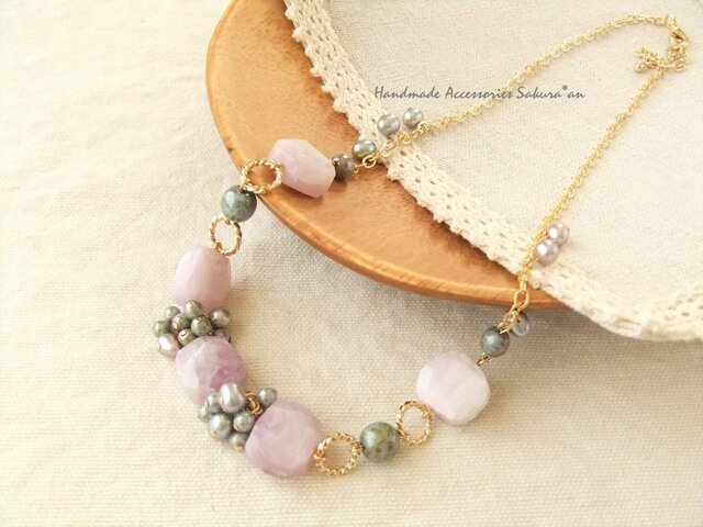 Necklace クンツァイト(N1147)の画像1枚目