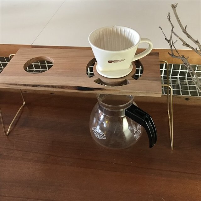 コーヒー ドリップスタンド Coffee ハンドドリップ用2ポイント 珈琲 おしゃれ ギフト 贈り物 his-0169の画像1枚目