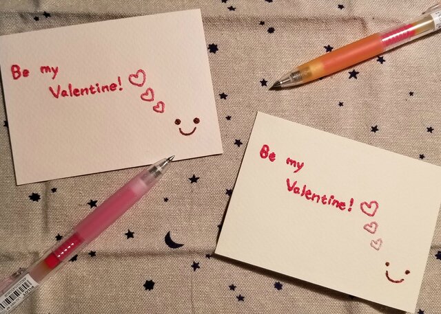 バレンタインカード*Be my valentine!の画像1枚目