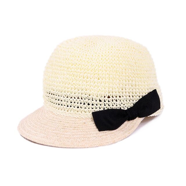 コマ編み×ブレードのペーパーキャップM ホワイト(18SSN-001)