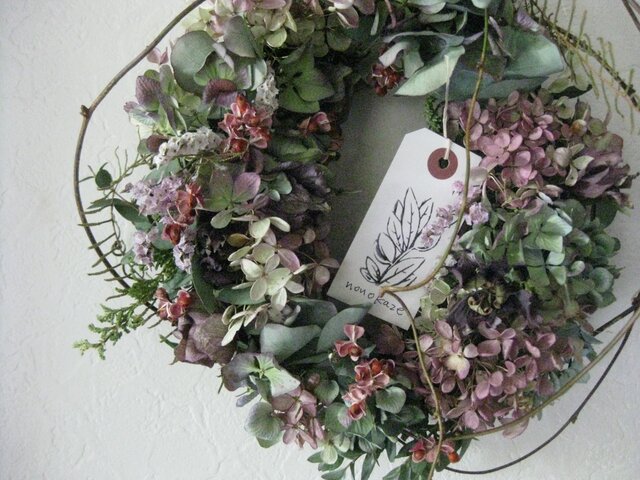 2.かすみ草オーバルリース 2.かすみ草オーバルリース