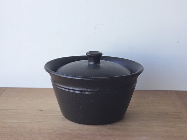 キャセロール小 栗茶の画像1枚目