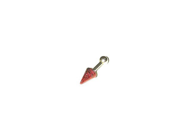 S✴︎CORNバーベル RED (ピアス)の画像1枚目