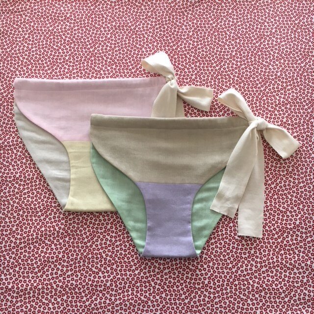 お得な2枚セット!コットンダブルガーゼのふわふわふんどしパンツ〈50〉の画像1枚目
