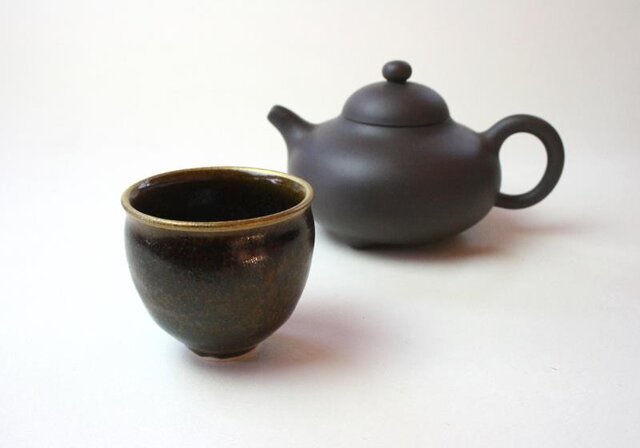 窯変天目の小さい茶器 NO.3 /陶芸 /茶器 /茶碗 / 窯変天目 / ceramic /pottery/tyawanの画像1枚目