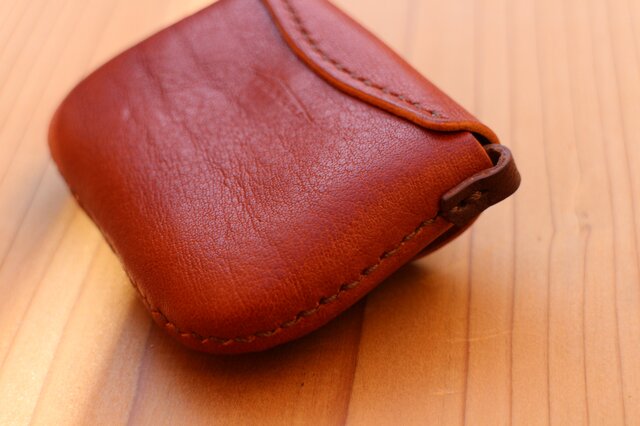 イタリアンレザー小銭入れケース 小物入れ ヌメ革本革 ハンドメイド手縫い 859ec19e974f287e69b68f9d5e9915