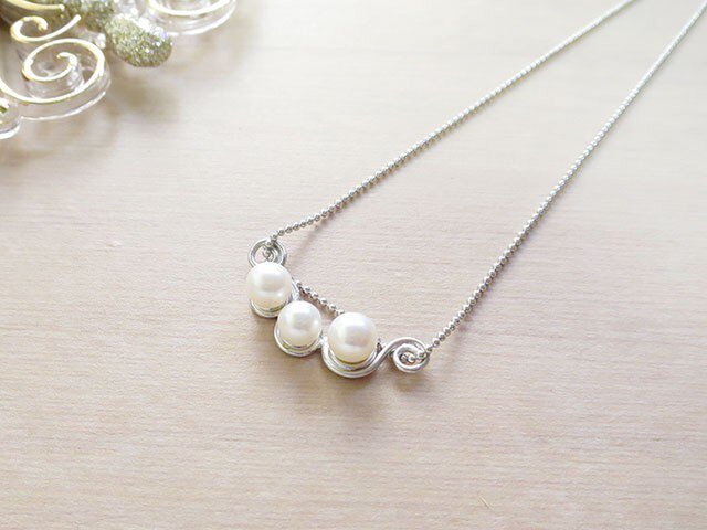 ホワイトスズラン ネックレス White Lily NC0128-Sの画像1枚目