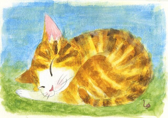 いい夢みてる? お茶目にゃんこシリーズの画像1枚目