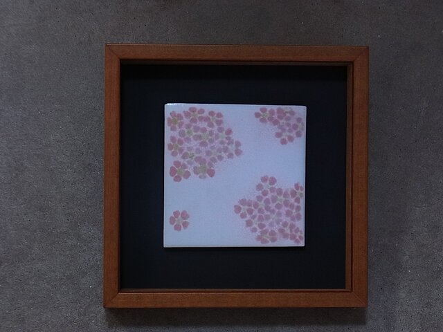 桜(花冠)4 (陶板)の画像1枚目