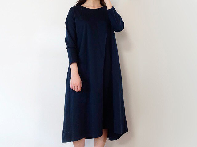 SALE20%OFF コットンジャージーリラックスワンピースの画像1枚目