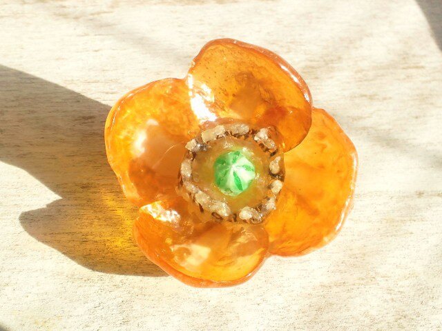 数千枚の中のポピー1輪の画像1枚目