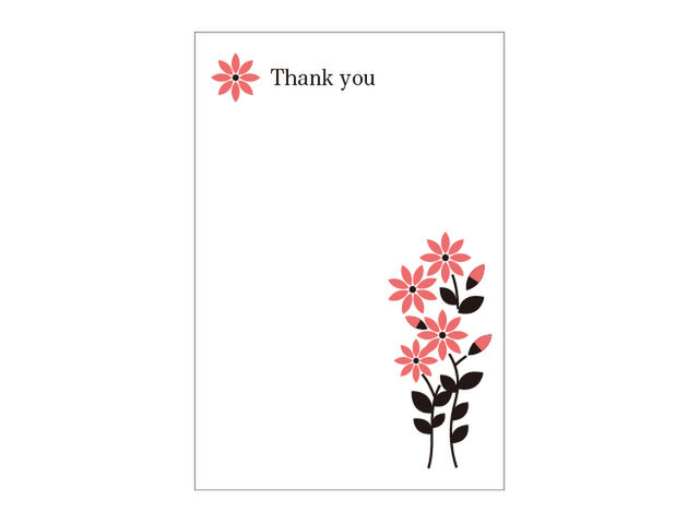 ボタニカルな花柄の39cardの画像1枚目