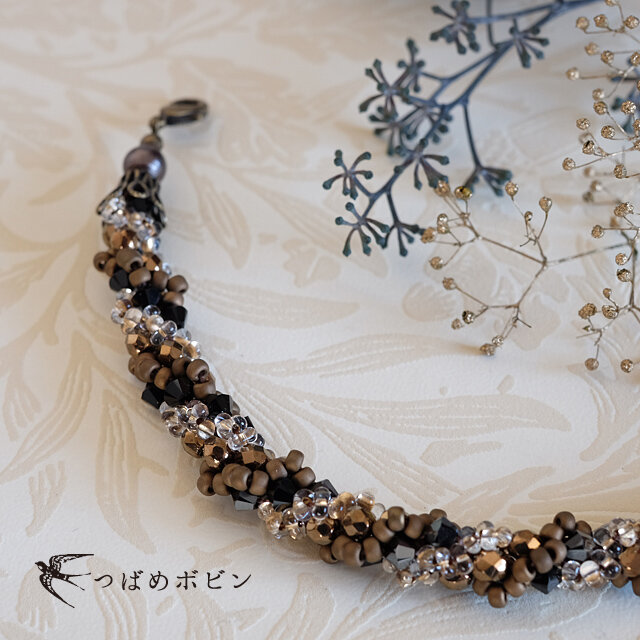 ジュエリークロッシェの羽織紐◎BBH002【送料無料】の画像1枚目