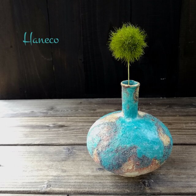 空色細口小壺 no.6