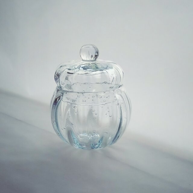 一点物★ブリキ色のガラスの小箱の画像1枚目