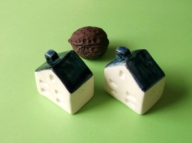 陶の家 青い屋根の家 Iichi ハンドメイド クラフト作品 手仕事品の通販