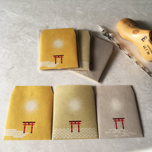 角型ぽち袋・宮島水中花火