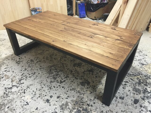 hotaru 男前家具 ローテーブル リビングテーブル 天然木 無垢材