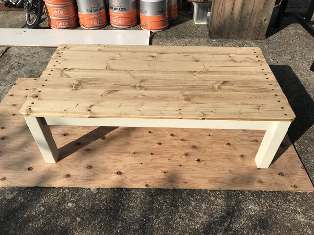 【 天然木使用 】ビンテージ カントリー調 ローテーブル 無垢材 imgrc0078913516.jpg