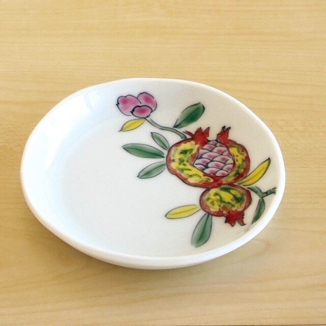 錦ざくろ 四寸深小皿の画像1枚目