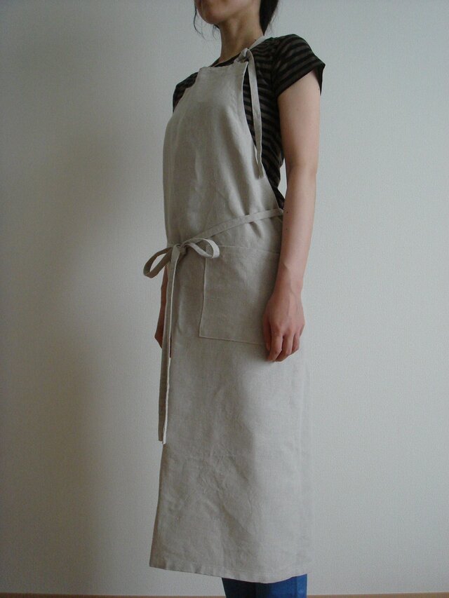 ☆オーダーしてみませんか？リネン：ナチュラルエプロン☆