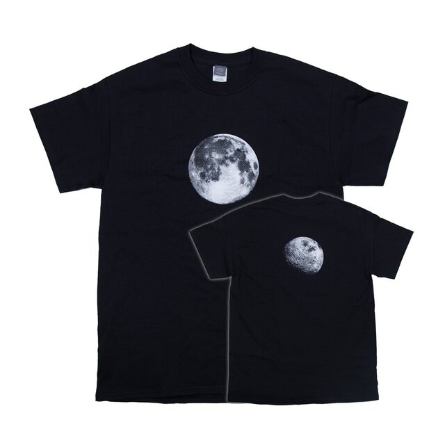 リアルなプリント！月の裏 Tシャツ ユニセックスXXLサイズ Tcollector | iichi ハンドメイド・クラフト作品・手仕事品の通販