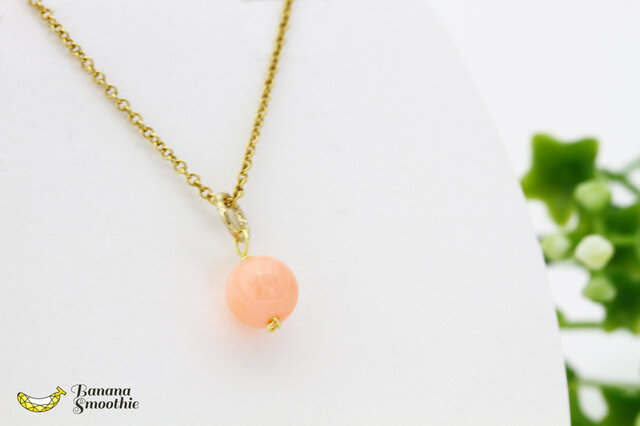 3月誕生石 ピンク珊瑚(染め) 5mm 上品なラウンド型 一粒 14kgf