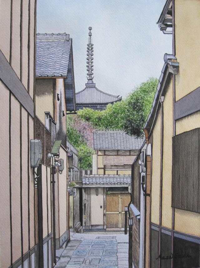 京都•塔の見える風景の画像1枚目