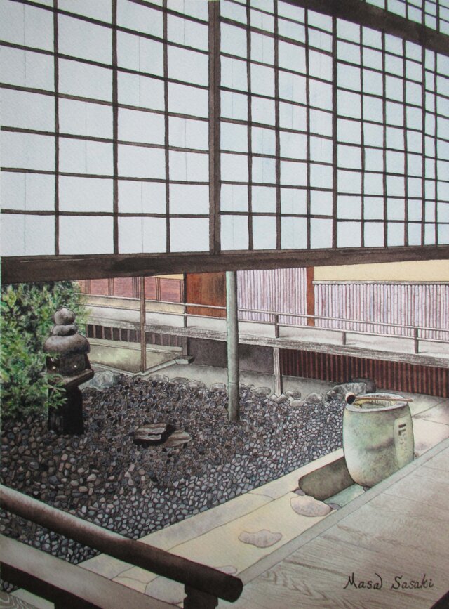 京都•禅庭の風景の画像1枚目