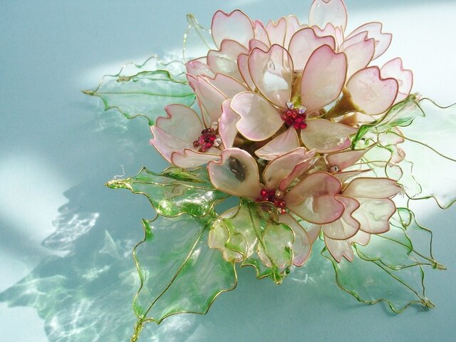 桜の囁き(クリップ付コサージュ)の画像1枚目
