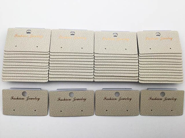 送料無料 ピアス 台紙 50枚 アンティーク ピアス専用 台紙 アクセサリー 飾り ハンドメイド 素材 (AP0474)の画像1枚目