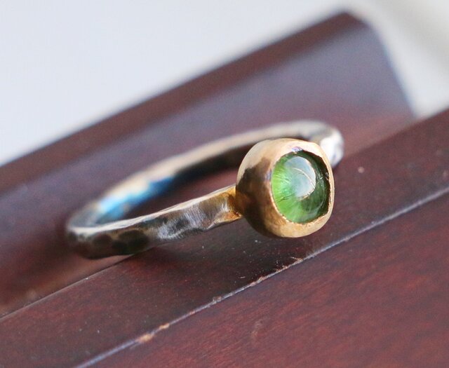 天然石＊グリーン・トルマリン 指輪＊7号 SV | iichi 日々の暮らしを