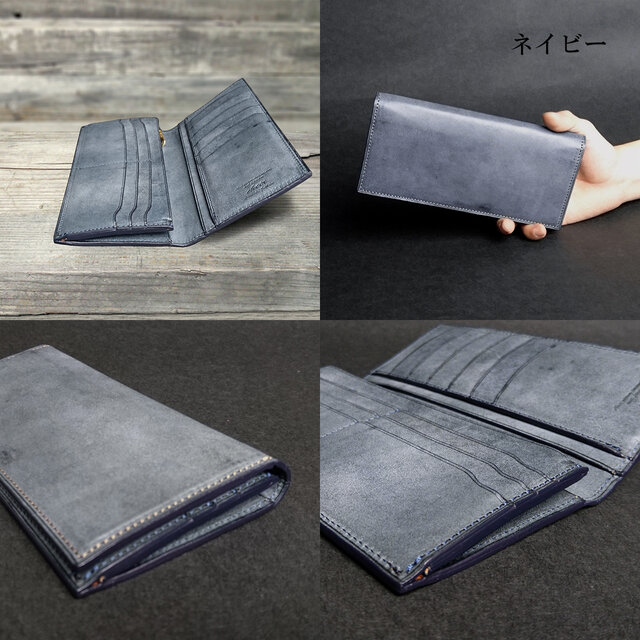 7色] [名入可] 本革Slim長財布 --- 国産牛革ロロマ | iichi 日々の