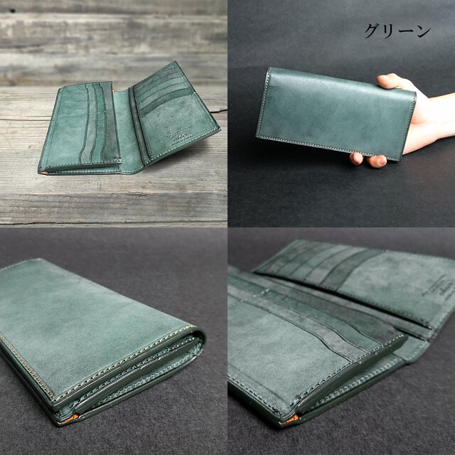 7色] [名入可] 本革Slim長財布 --- 国産牛革ロロマ | iichi 日々の