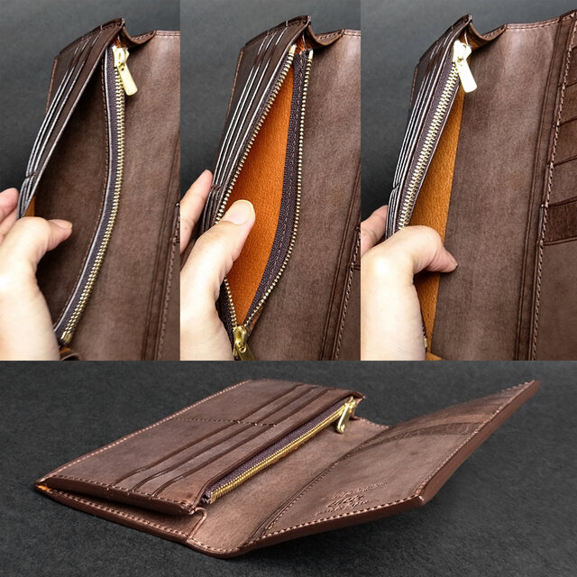 D46【ロロマレザー牛本革】長財布 長財布 --- 国産牛革ロロマ | CHEIR leather products