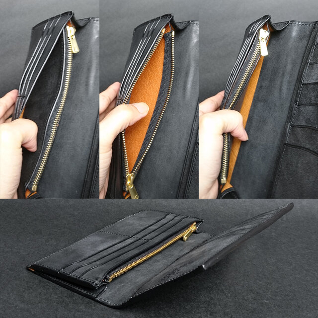 D46【ロロマレザー牛本革】長財布 D46【ロロマレザー牛本革】長財布
