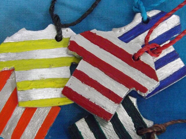 ボーダーTシャツ チャーム 錫の画像1枚目