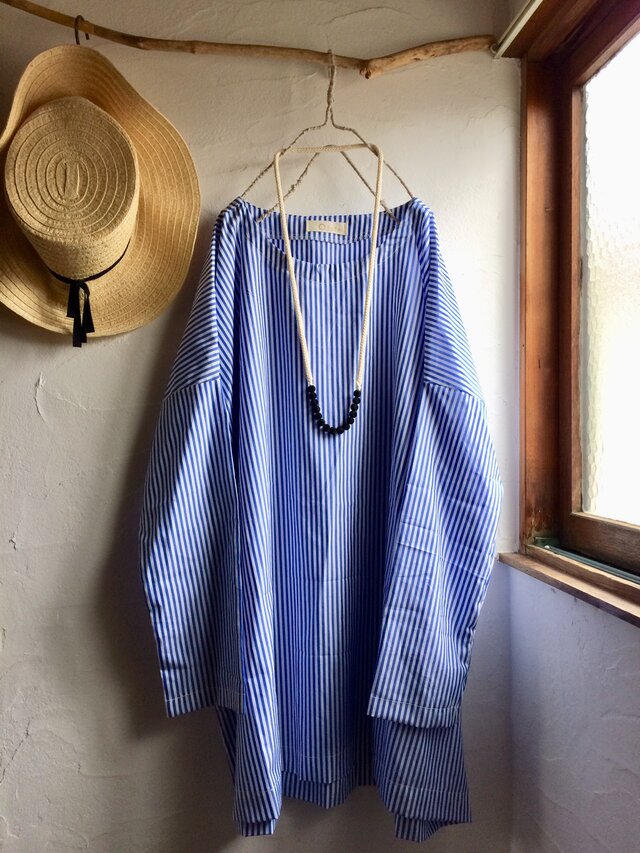 K様ご予約品 ストライプブラウス&ワンピース