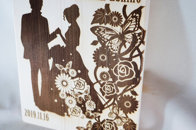 木のウェルカムボード A4サイズ ～エスコート～ | iichi 日々の