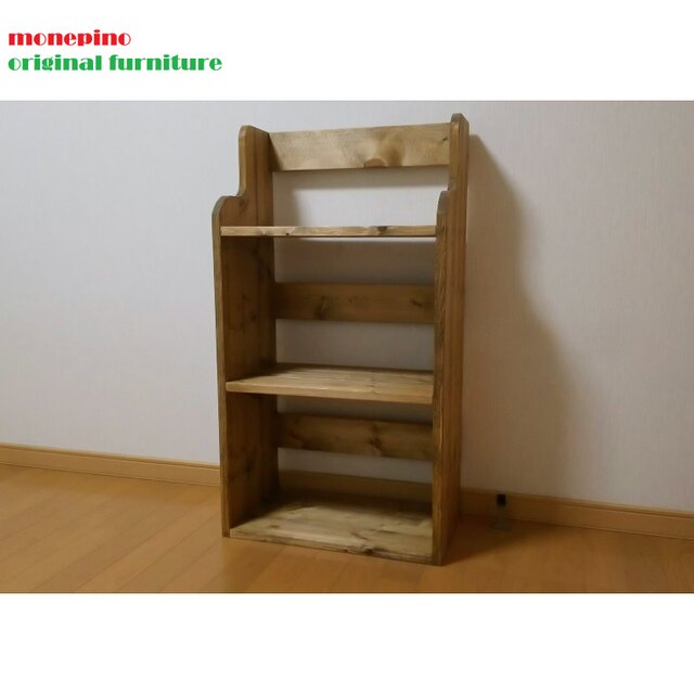 ★送料無料★ 高品質ワックス仕上げ ランドセル＆教科書ラックＤ