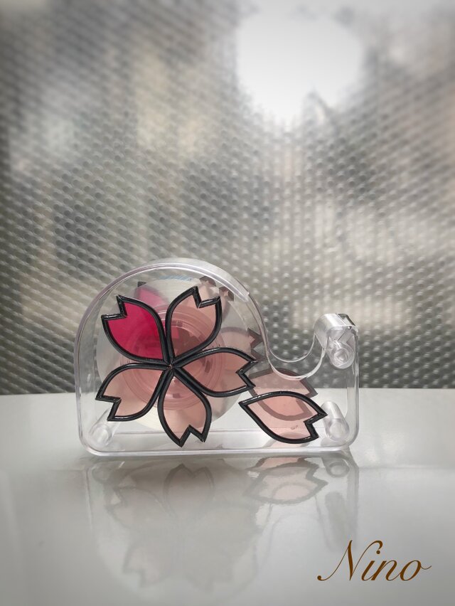 ミニテープカッター(さくら)の画像1枚目